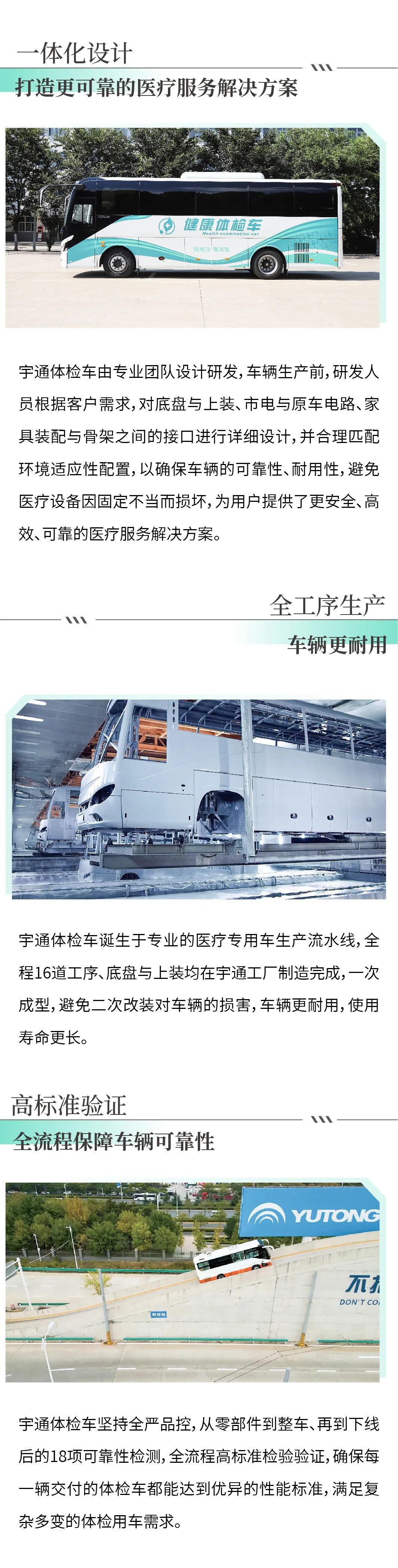 永利皇宫官网9米纯电体检车|构建全场景移动体检解决方案